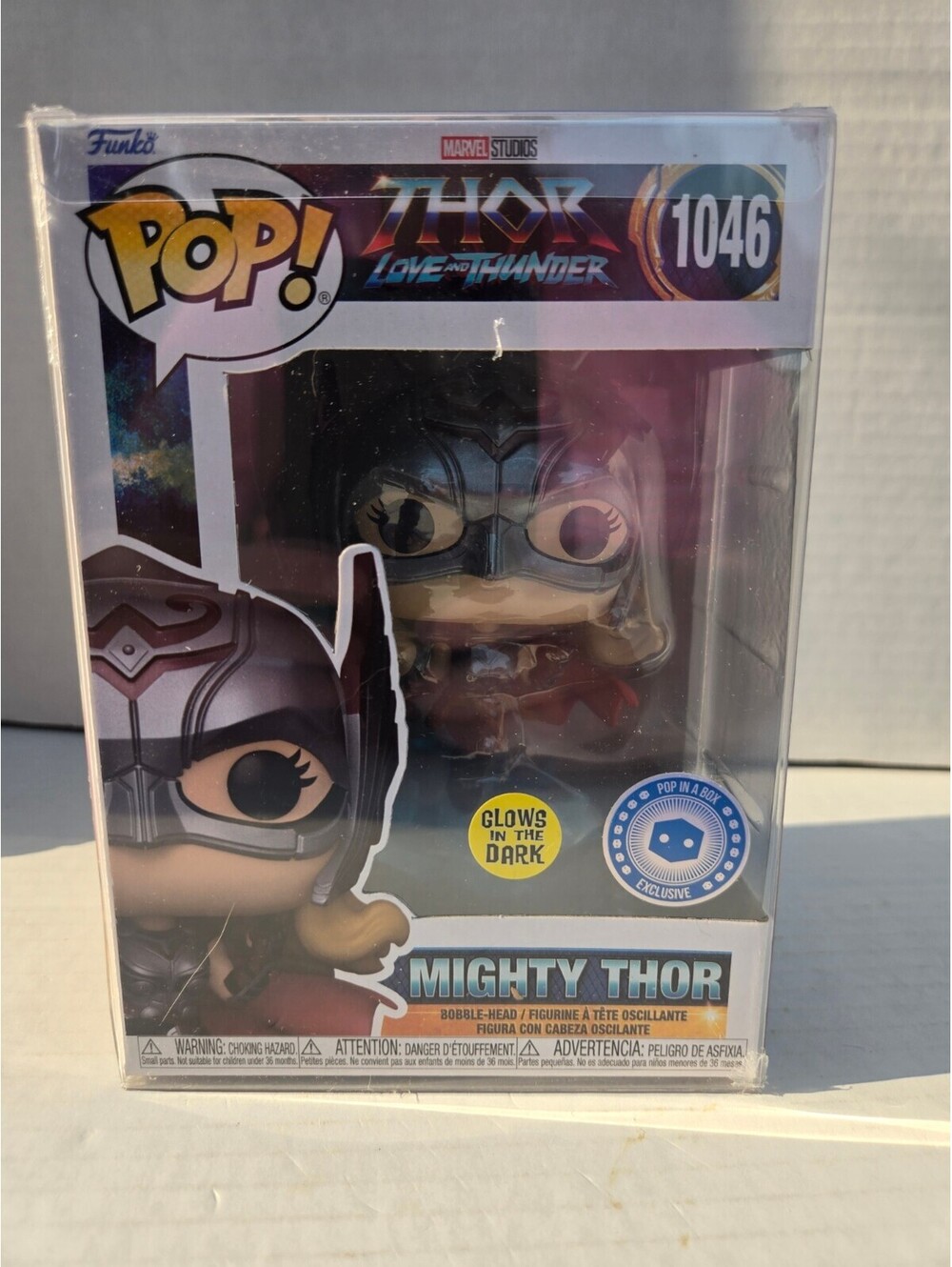 Funko Pop! Thor: Love and Thunder Mighty Thor Glow Dark #1046 Collector Corpse